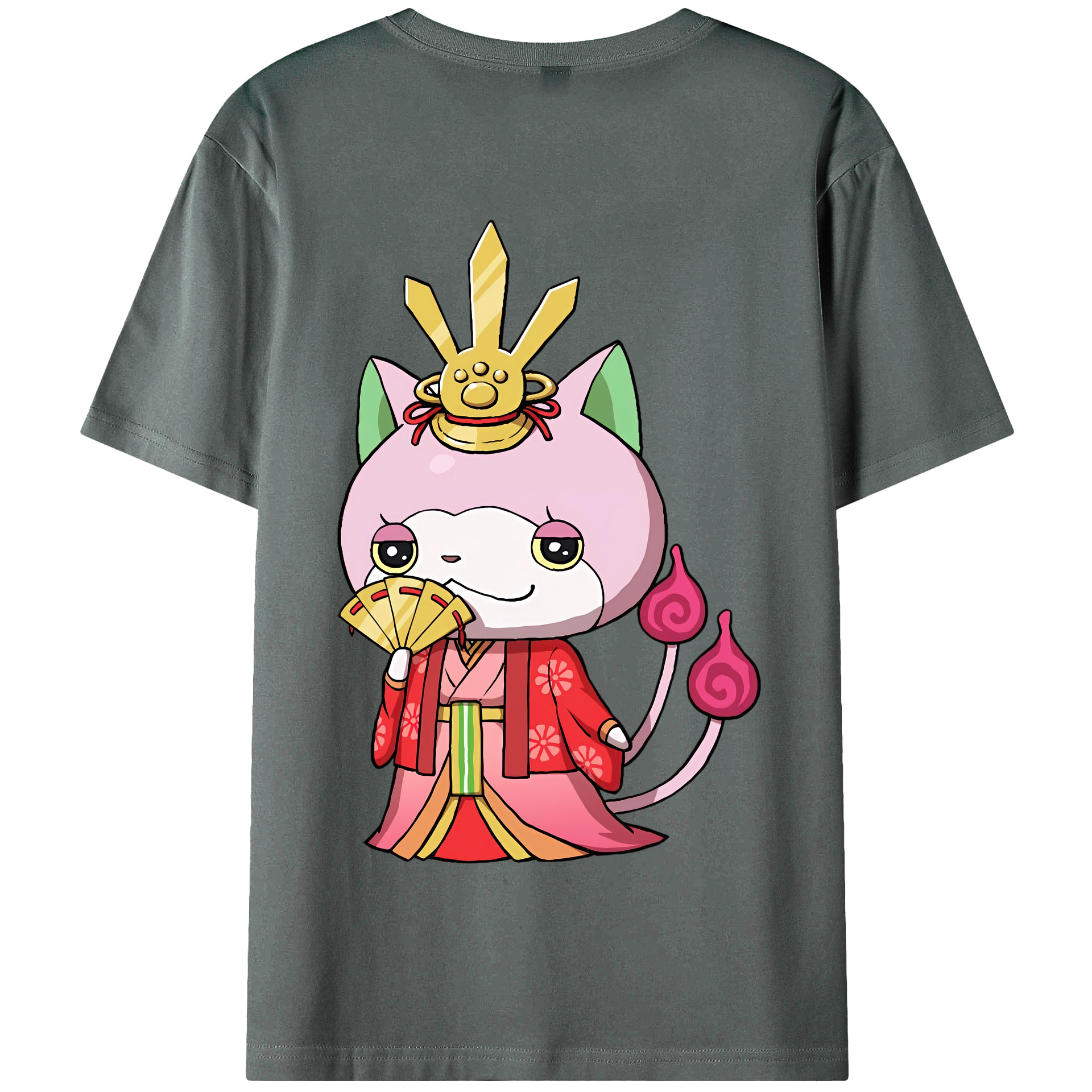（画像用） 妖怪ウォッチ Yo-kai Watch 綿100％半袖Tシャツ（背面プリント）